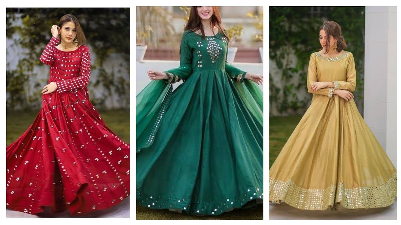 New Miror Work Frock Design Latest Frocks With Miror Work|mirror work frock design Miror work dress|
