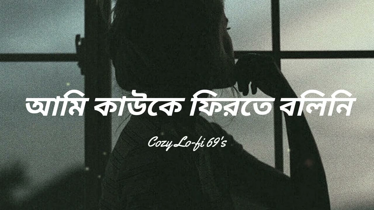 আমি কাউকে ফিরতে বলিনি - Bangla Sad Song | Bangla Night Song | Sad Vibes | Cozy | Cozy Lo-fi 69's