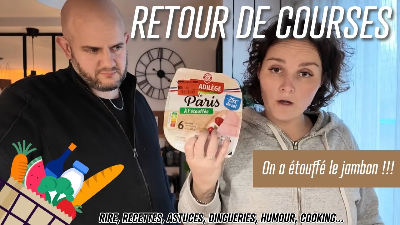 [. RETOUR DE COURSES .] On a étouffé le jambon !!! 🥰 ❤️