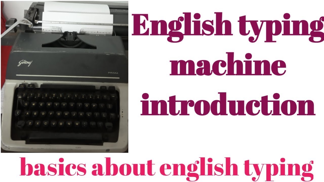 @Typewriter@english typing machine introduction|how to do scale settings| previous practice papers