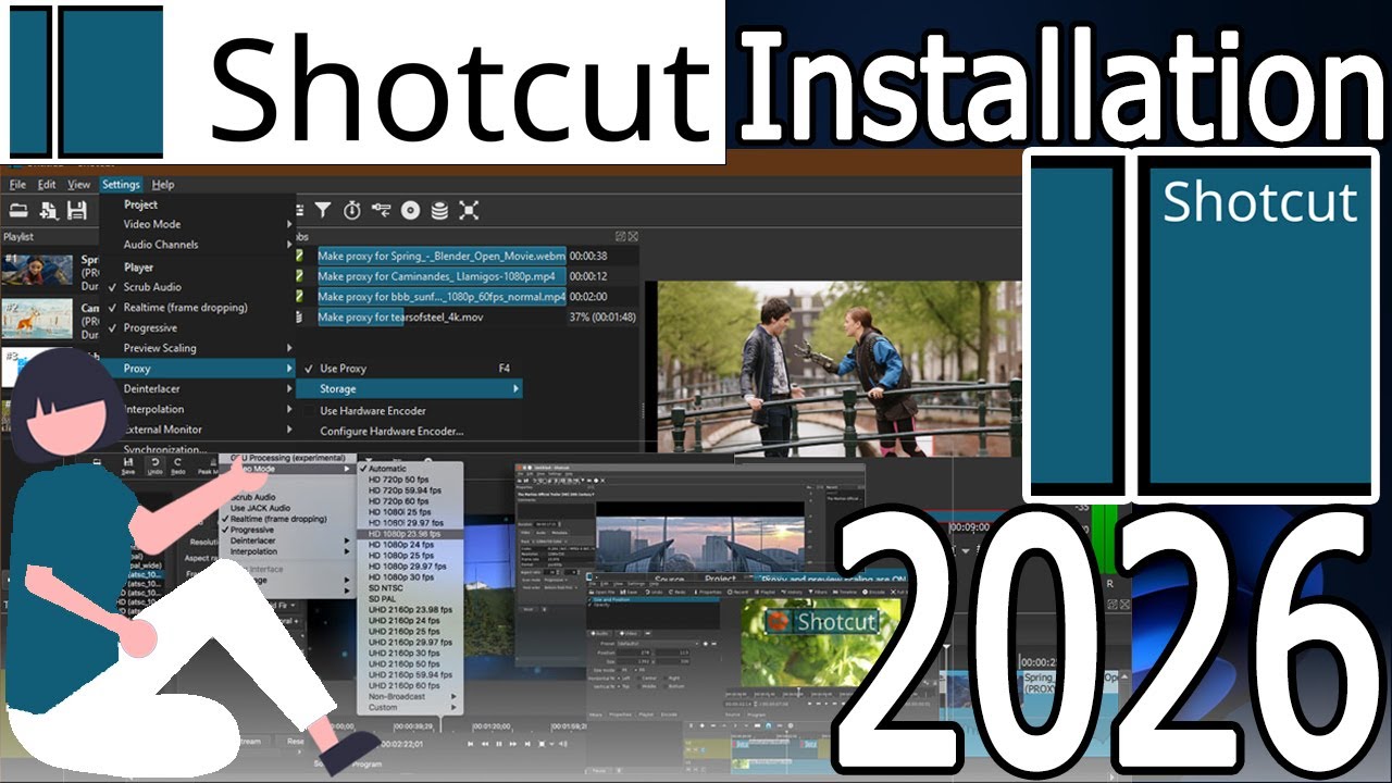 Как установить Shotcut для Windows 10/11 [Обновление 2026 года] Бесплатный видеоурок по редактиро...
