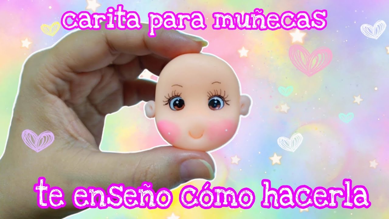como hacer carita para muñeca en porcelana fría | QUE TIERNO ARTE