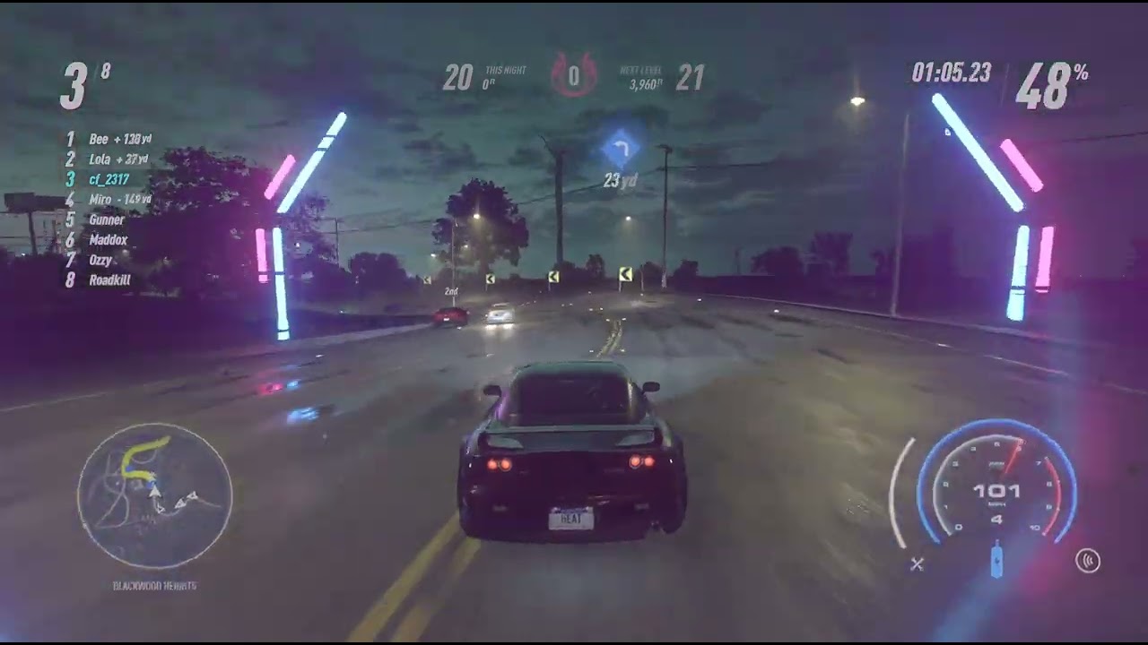 NFS RX7 HARD Mode #needforspeed #automobile #cars #racing #juegos #playstation #nfsheat #wanted