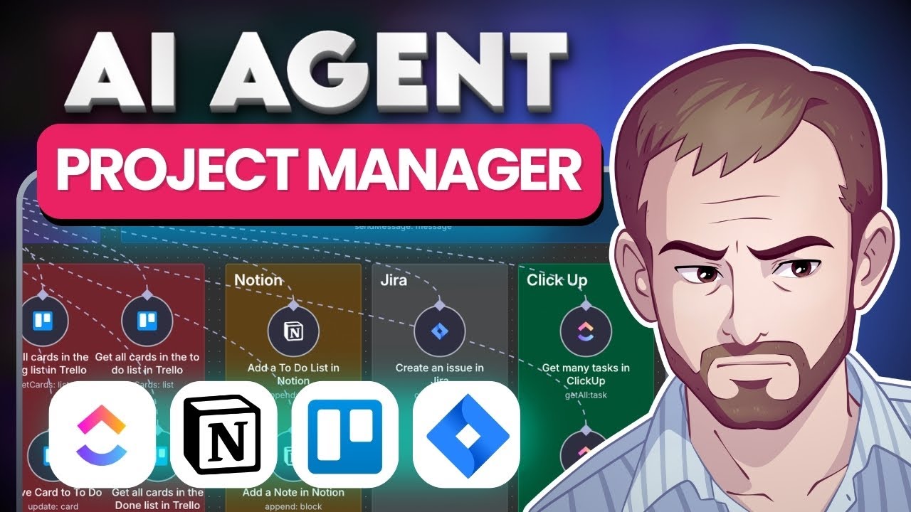 I Built the ULTIMATE AI Agent For Project Management in n8n (Notion, Trello, Jira and ClickUp)