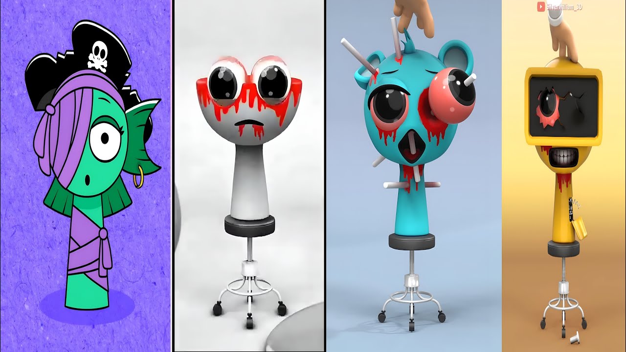 SPRUNKI HELP! 😱 Scary Broken Characters Evolution