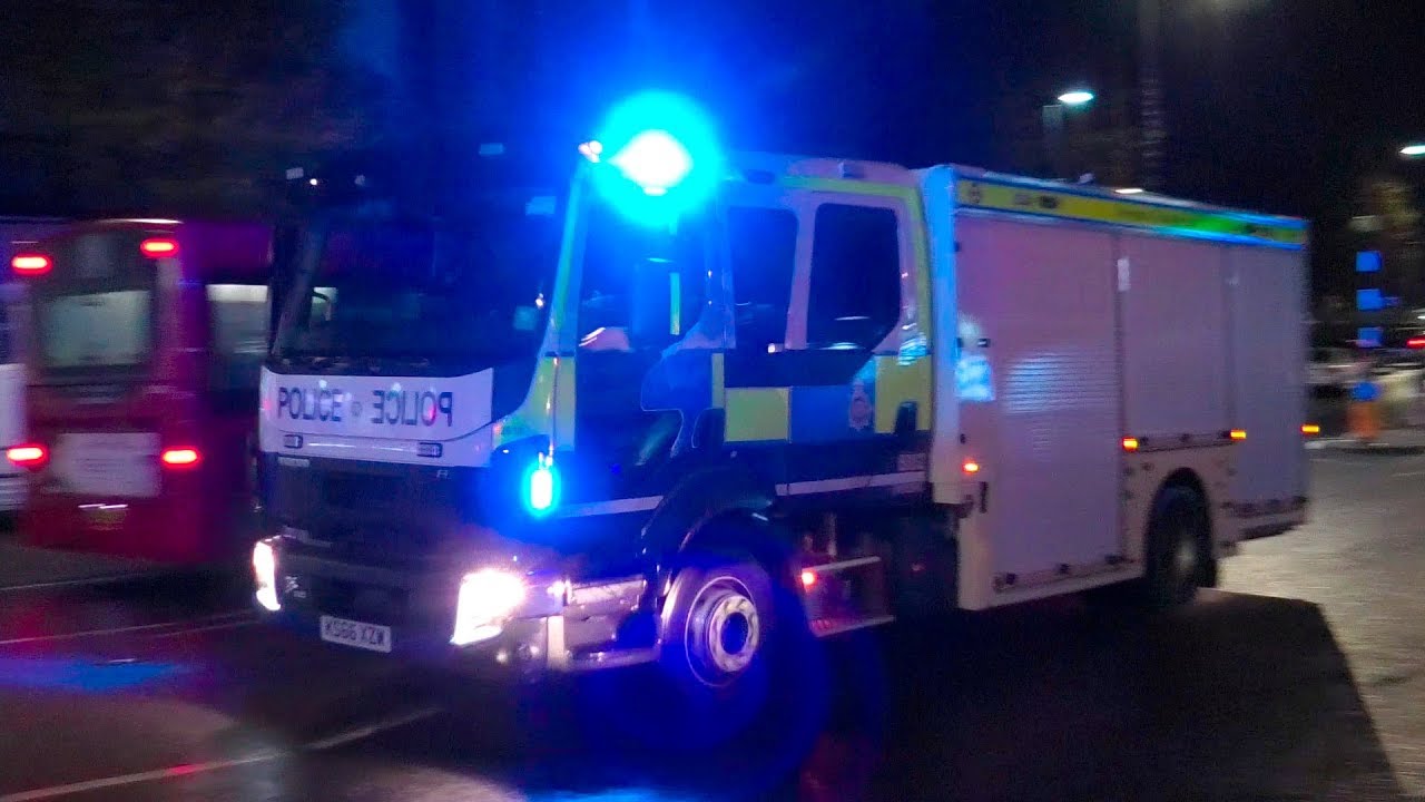 Emergency Services respond to a serious incident in West London - BTP ERU