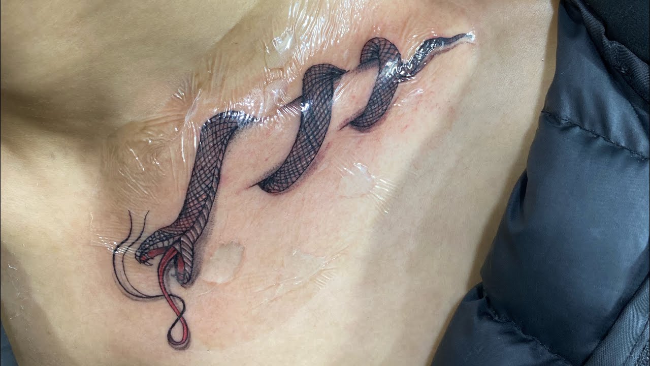 3d snake tattoo