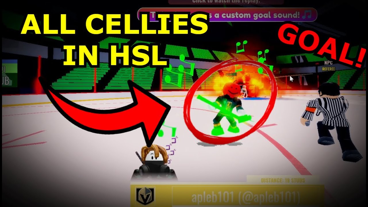 ВСЕ ПРАЗДНОВАНИЯ В ROBLOX HOCKEY SLAPSHOT | ROBLOX HSL