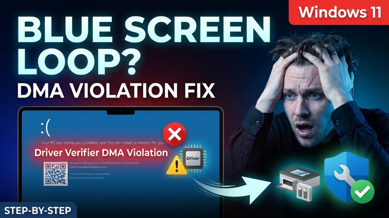 Fix Driver Verifier DMA Violation Blue Screen on Windows 11 (Step-by-Step Guide)