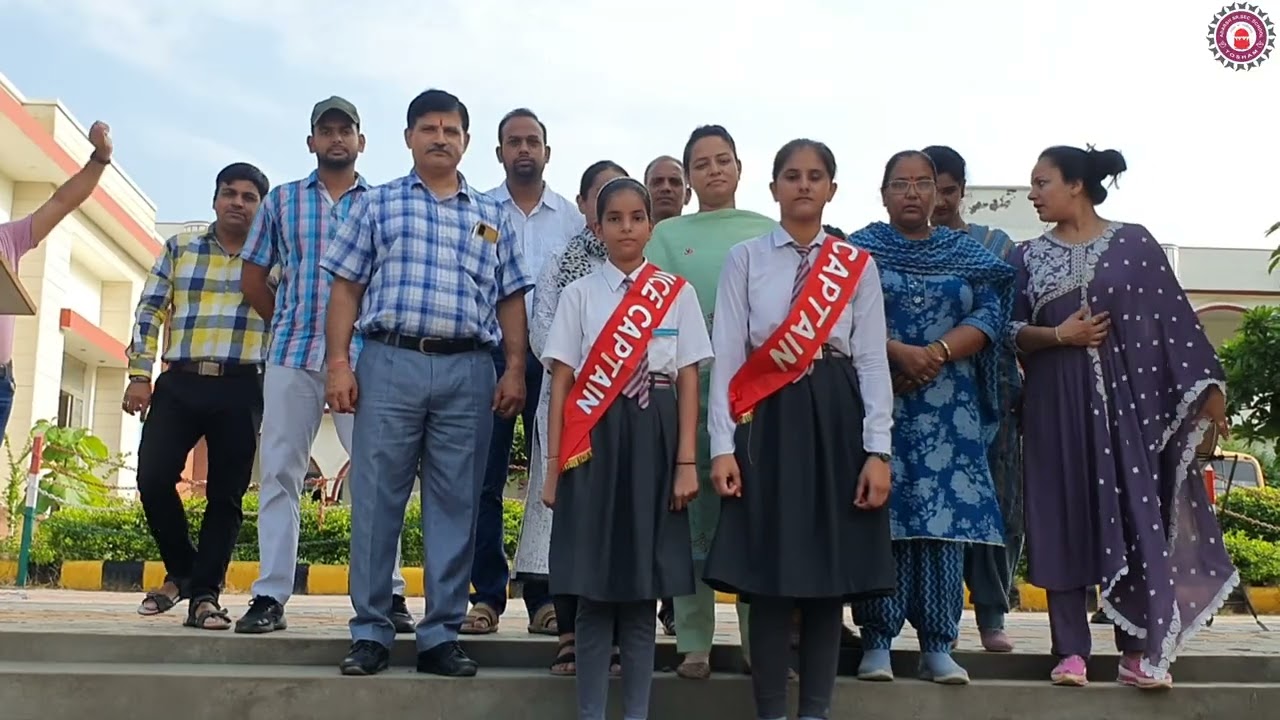 Investiture ceremony in adarsh sr sec school tosham ( 2024 - 25 )