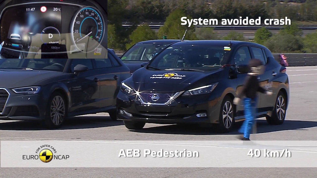 Euro NCAP Crash Test of Nissan LEAF 2018
