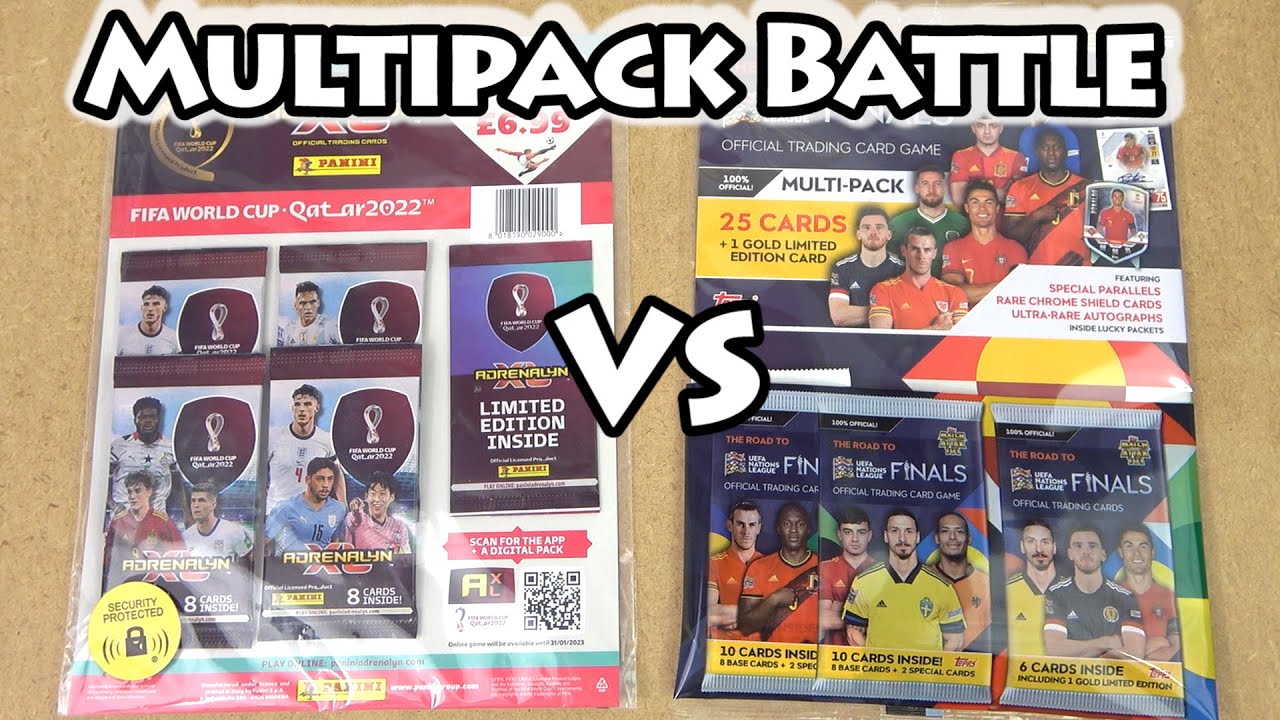 MATCH ATTAX 101 Nations League VS ADRENALYN XL WORLD CUP 2022 Multipack Multipack Opening | Battle