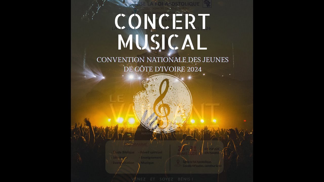 CONCERT MUSICAL : Convention Nationale des Jeunes de la Côte d'Ivoire 2024