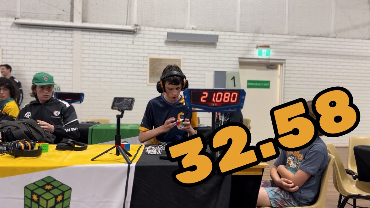 32.58 PR Megaminx Average (WR37) + 27.94 NR Single