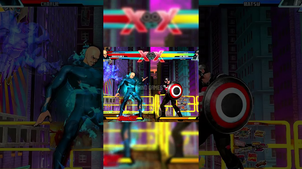 СПЕЦИАЛЬНЫЕ ПРИЁМЫ ПРОФЕССОРА X MVC3CE #games #marvelvscapcom #mvc2 #mvc3
