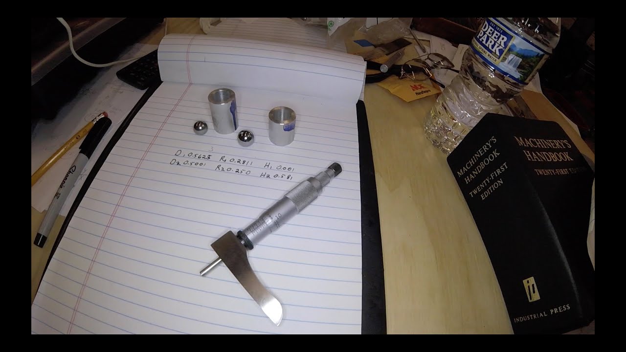 Measuring an internal taper using two balls
