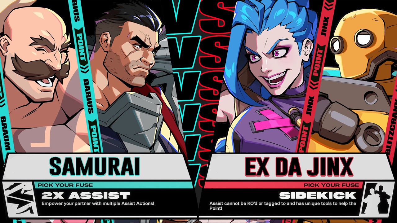 Samurai (Darius / Braum) vs ExDaJinx (Jinx / Blitzcrank) - 2XKO