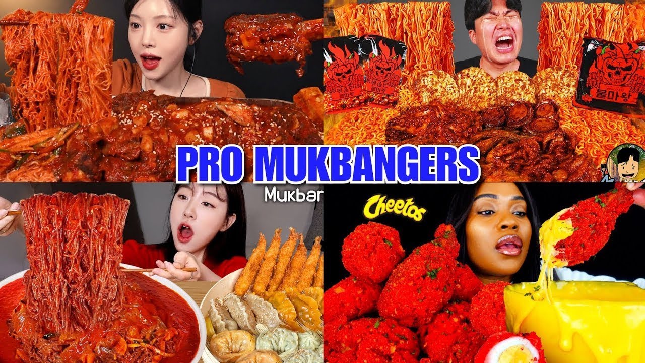 Pro Mukbangers vs Favorite Meals Ever 😍🔥😱 Mukbang Compilation video by Fusion Bite Compiler 🔥