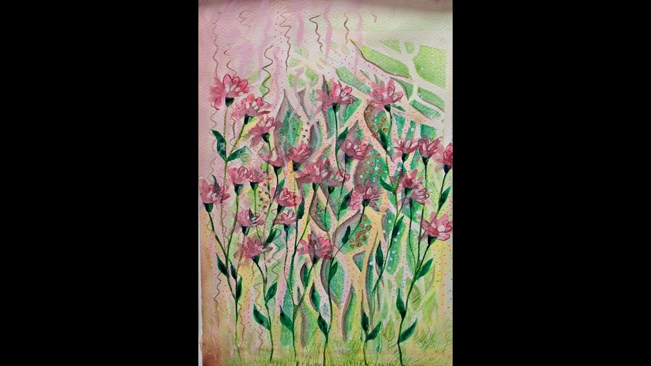 Aquarel Abstract Intuïtief met mixed media door Typisch Tineke nummer 9 van 50