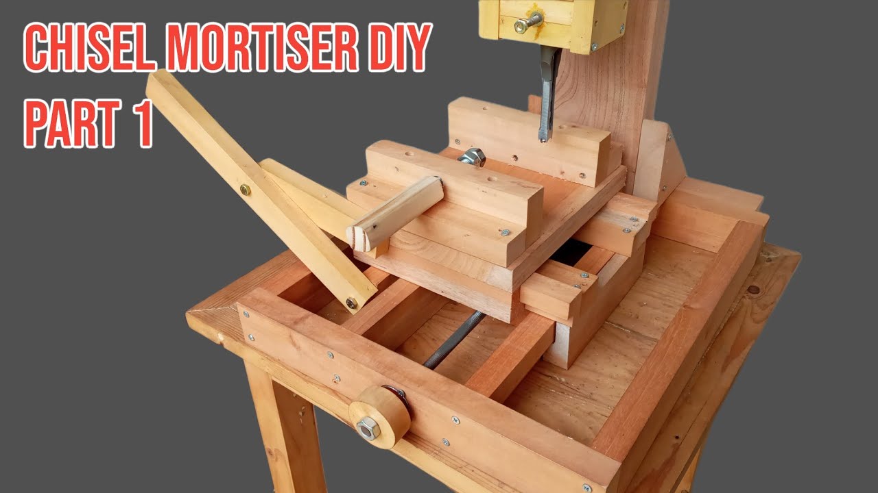 Chisel mortiser machine homemade || Mesin bobok kayu homemade
