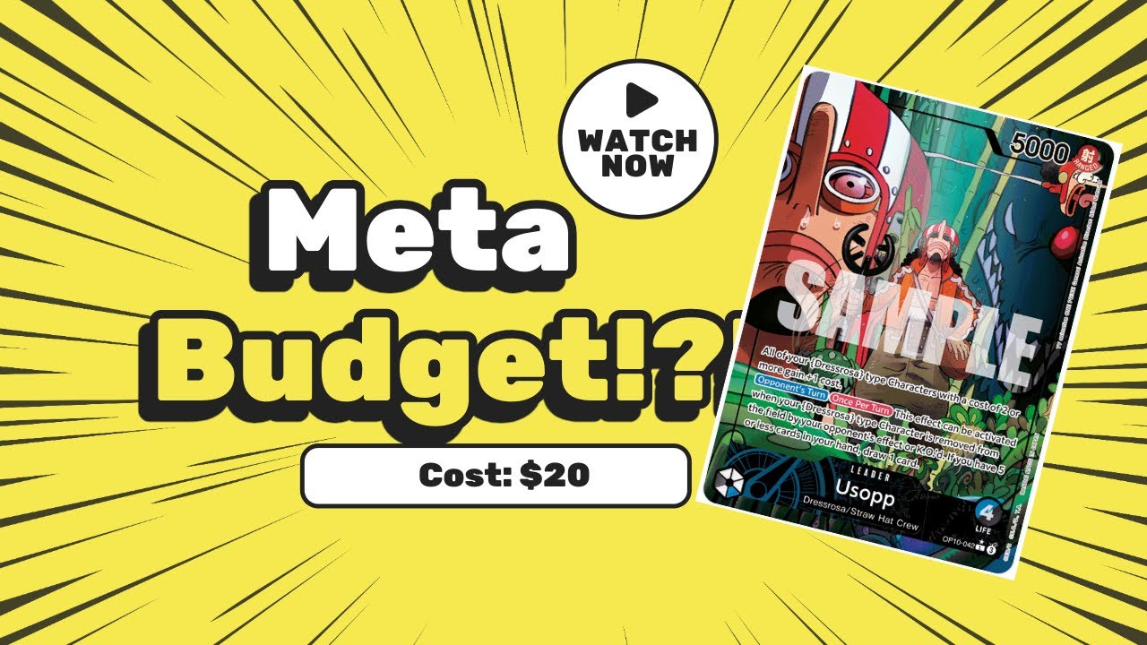 ONE PIECE TCG META ON A BUDGET!?!? BLUE BLACK USOPP DECK PROFILE