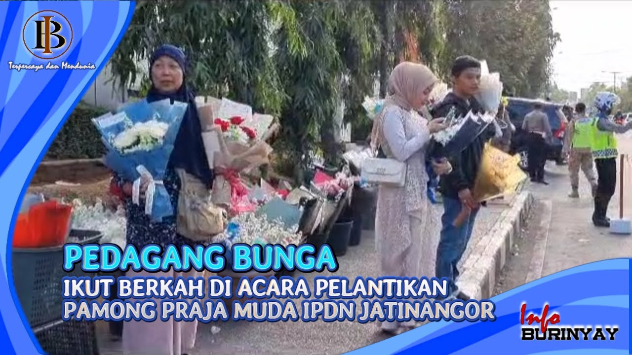 Pedagang Bunga Ikut Berkah di Acara Pelantikan Pamong Praja Muda IPDN Jatinangor