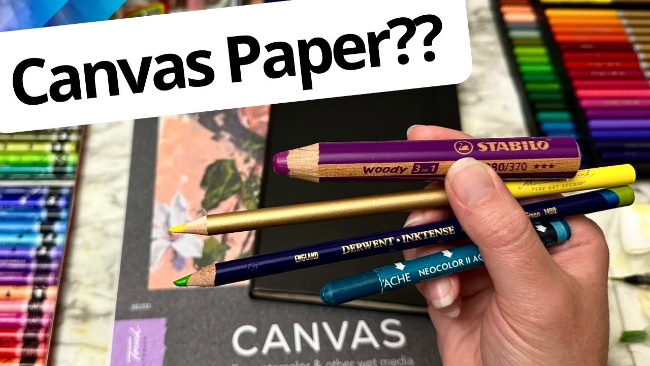 🎨 Water Soluble Art Supplies on Canvas Paper