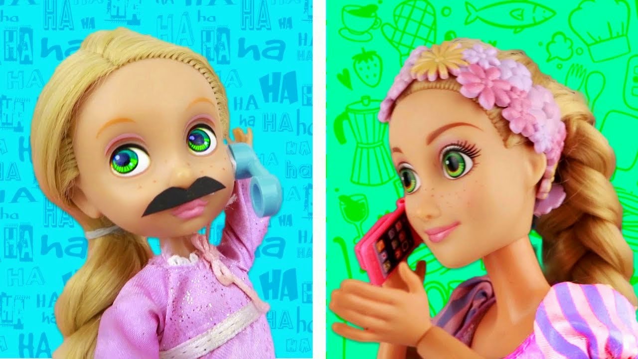 RAPUNZEL MAKING PRANK CALLS | Luna's Toys
