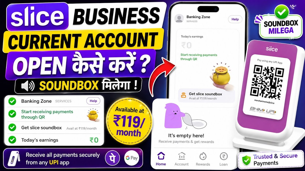 Slice Business App me Account Kaise Banaye | slice current account open kaise kare new update 2026