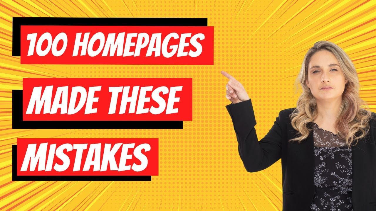 What 100 homepages got wrong