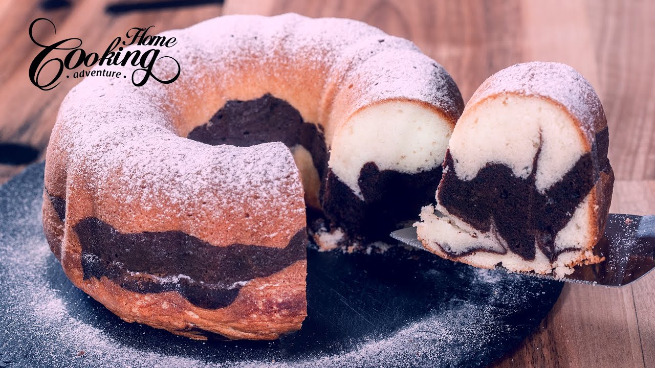 Marble Bundt Cake - Moist Vanilla and Chocolate Marble Cake