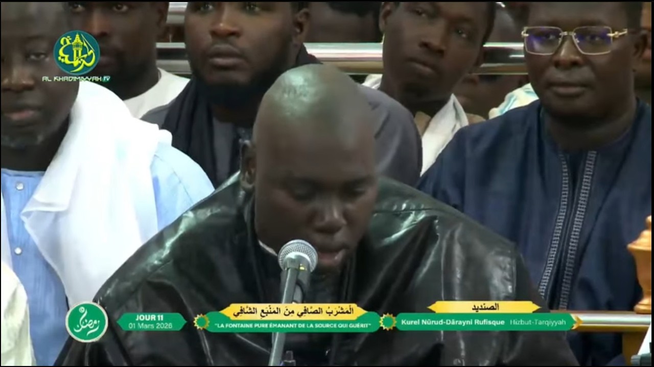 Sindidi Kurel Nûrud d Dârayni Hizbut Tarqiyyah Rufisque 11 Ramadan 1447 h