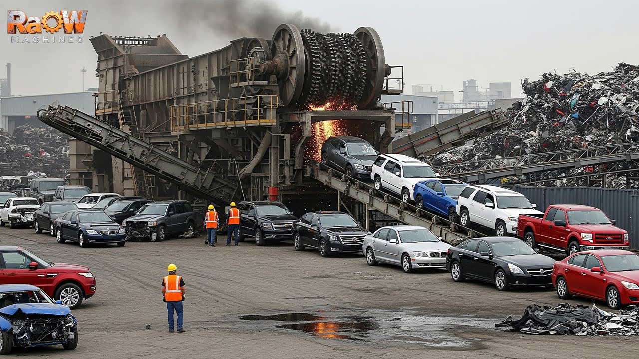 30 Most Insane Shredding & Crushing Machines That Obliterate Everything |  Scrap Processing #17