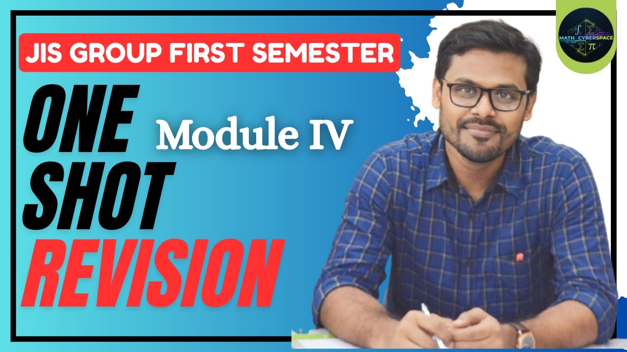 One Shot Revision || Module IV (Multivariable Calculus) || JIS Group First Sem