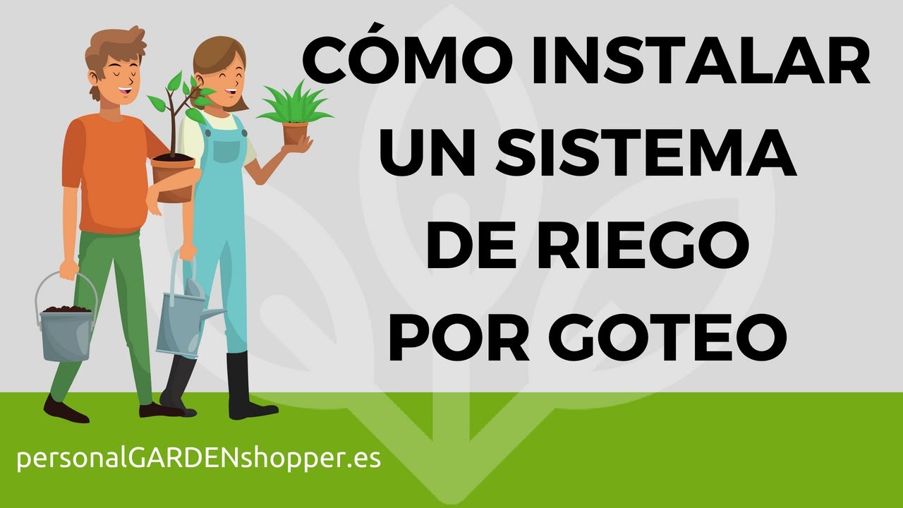 CÓMO INSTALAR UN SISTEMA DE RIEGO POR GOTEO EN TU JARDÍN