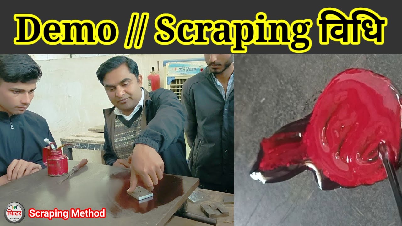 Demo Scraping Method // Scrap on flat surface curved and parallel surfaces and test