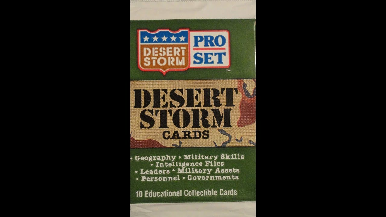 What's Inside - Desert Storm Trading Cards (1991, Pro Set)