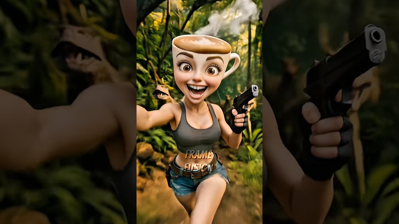 Brainrot Jurassic World 🦖 Vlogging While Being Chased by Dinos 🎬🪵🦕 #shorts
