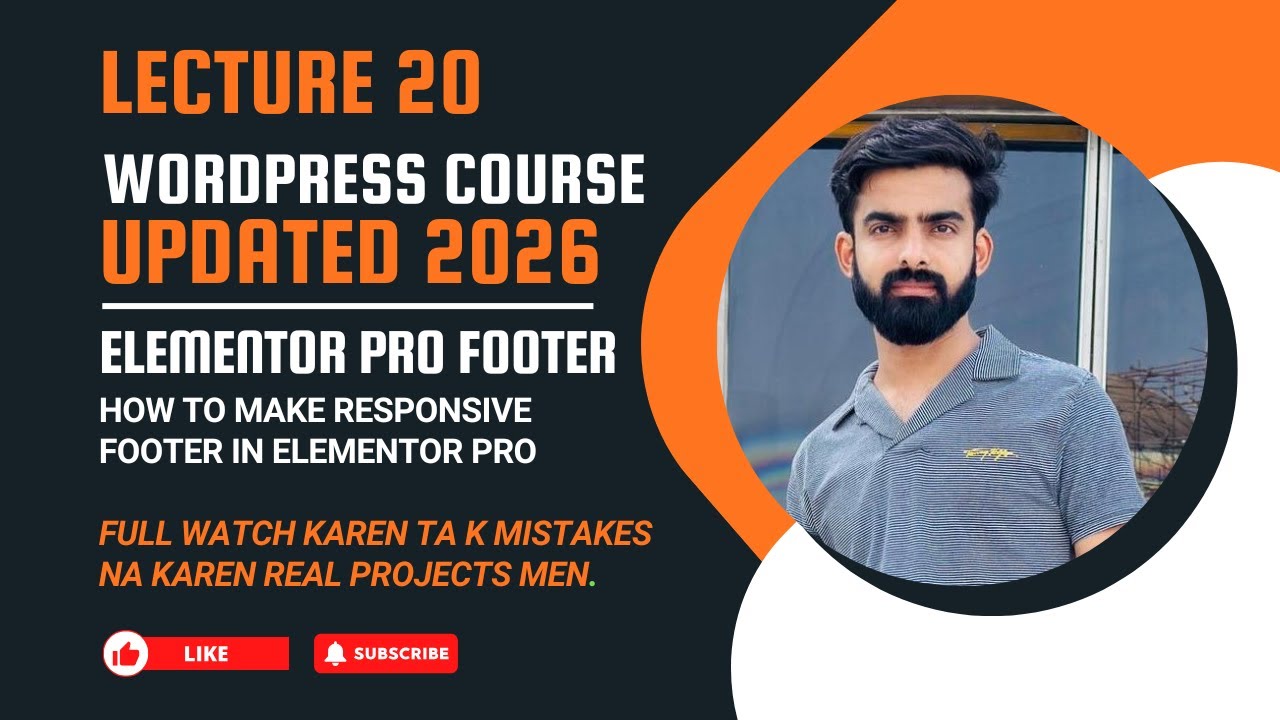 How to Make Responsive Footer in Elementor Pro | Mobile & Tablet Friendly 