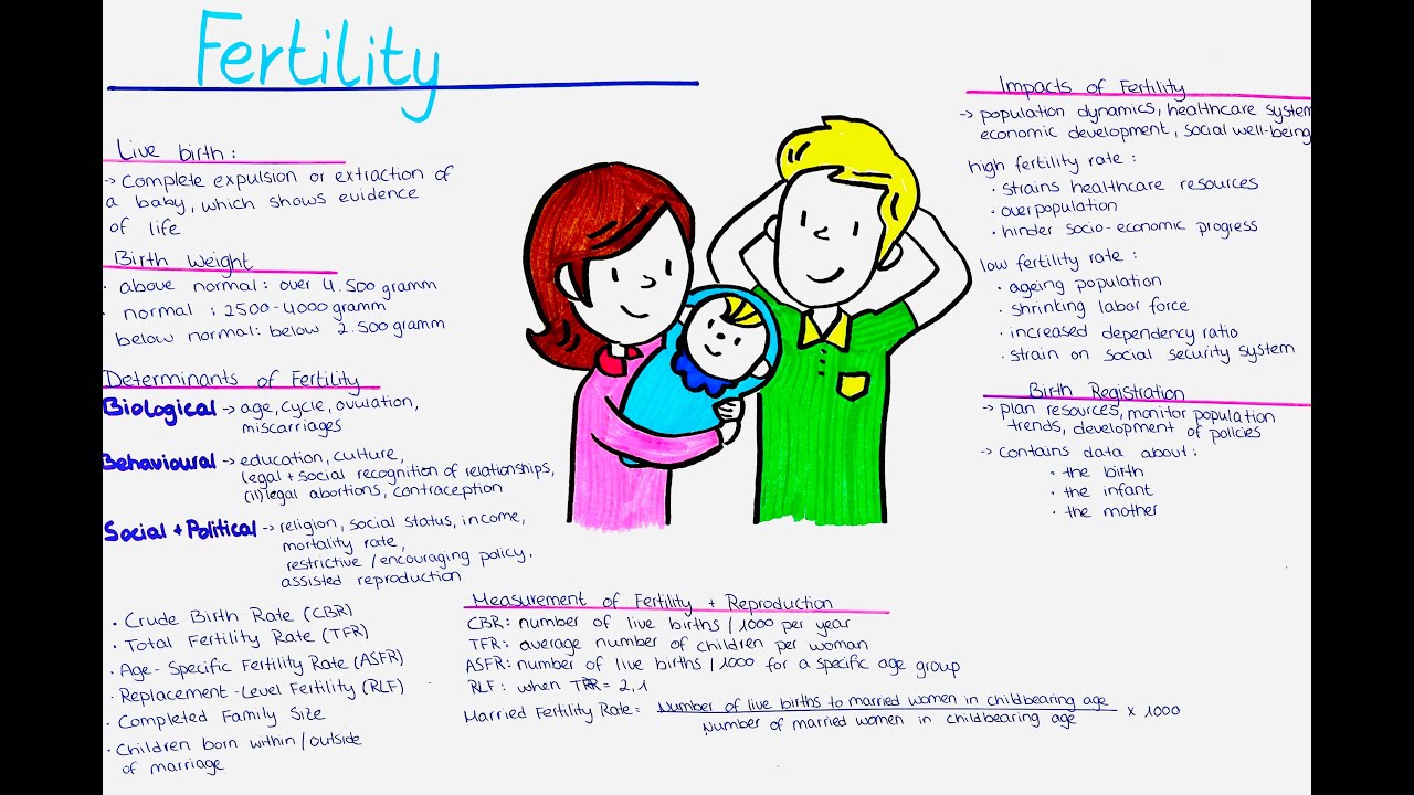 Fertility  - Rates, Measurement, Assessment, Trends, Determinants, birth registration
