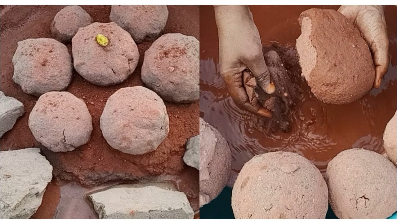 ASMR: Soft 🌪dusty red dirt🔴 balls slabs water dipping crumble in lots of water💦💦💦💦💦