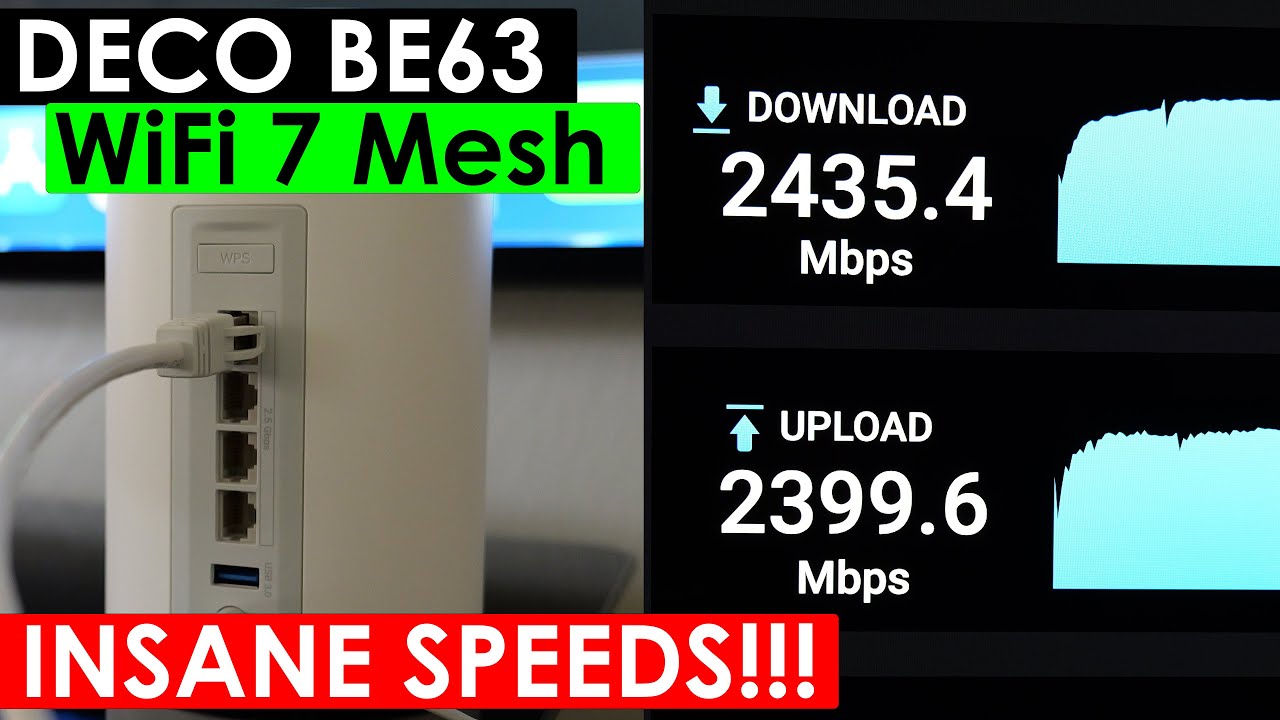 TP-Link Deco 7 Pro (BE63) Wireless Backhaul Speeds