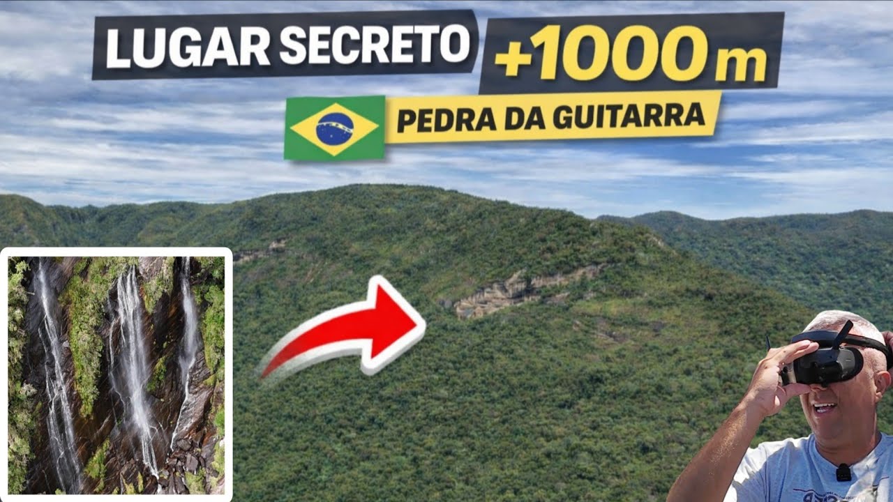 "Drone Descobre Cachoeiras Gigantes Escondidas na Pedra da Guitarra"