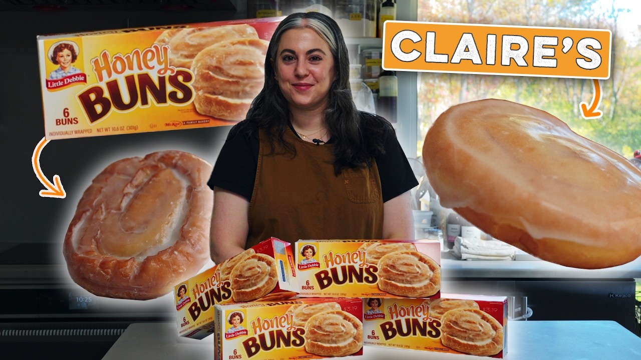 Я попробовала приготовить домашние булочки Little Debbie Honey Buns | Клэр воссоздаёт