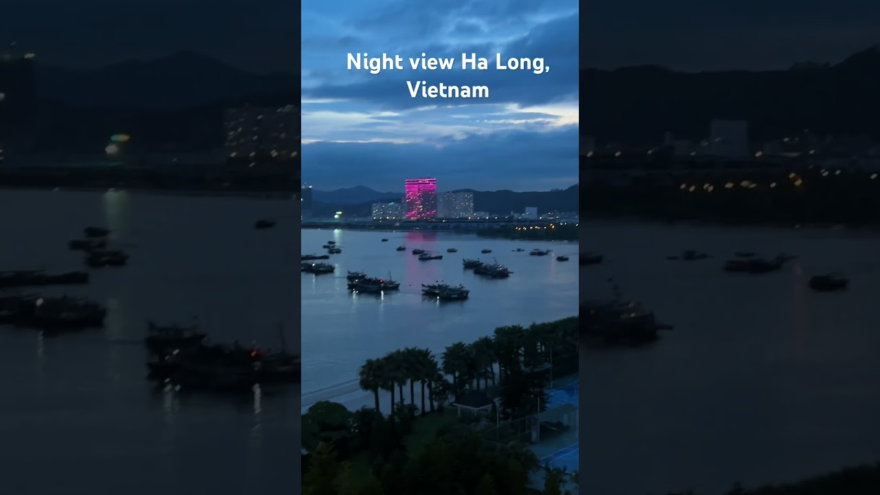 Night view at Ha Long Bay, Vietnam