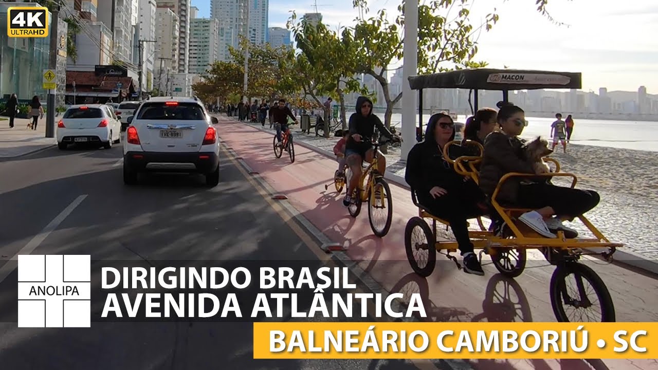 Dirigindo na Avenida Atlântica de Balneário Camboriú【4K 60fps】Dirigindo Brasil | POV Driving Brazil