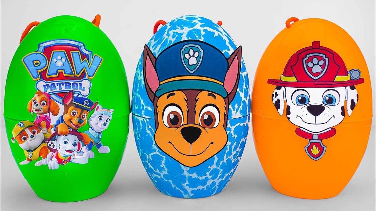 Paw Patrol SURPRISE Egg ASMR Unboxing🐾 Marshall, Chase, Rubble🐾Paw Patrol Mighty Pups Collection Toy