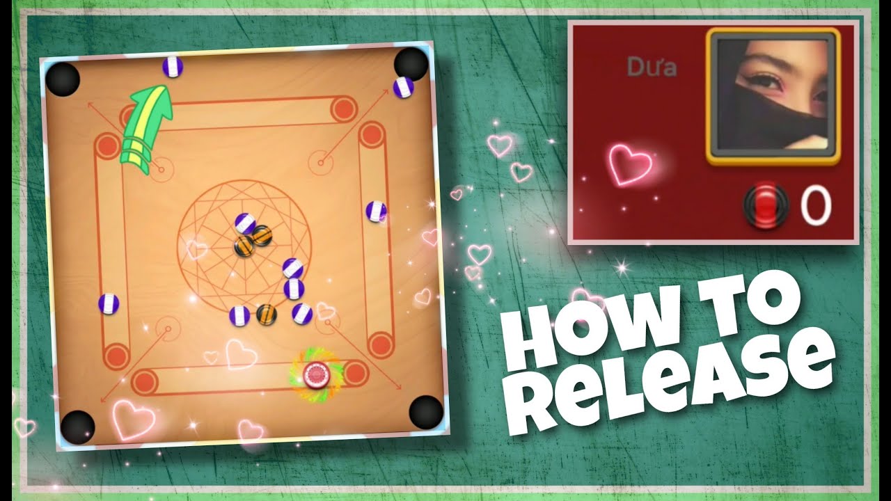 How to release difficult pucks || Carrom Pool || Tips tricks