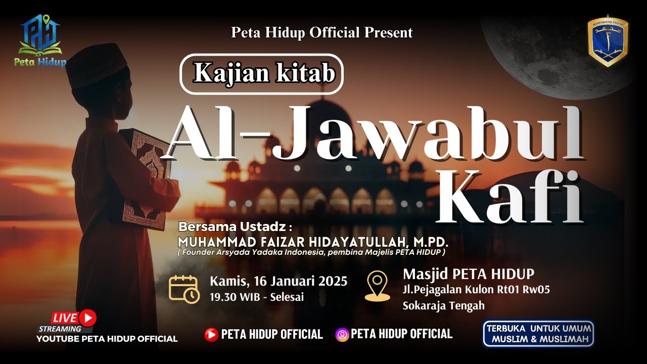 🔴 LIVE KAJIAN PETA HIDUP | KAJIAN KITAB AL-JAWABUL KAFI - USTADZ MUHAMMAD FAIZAR