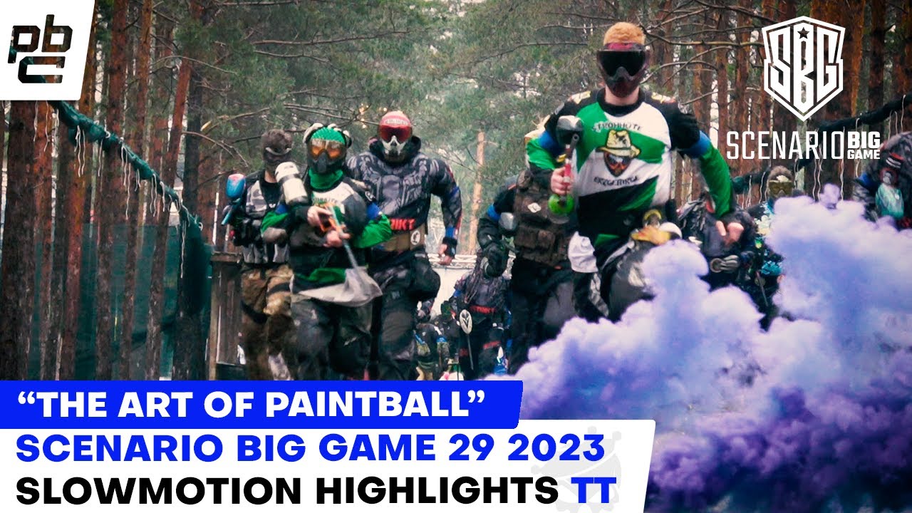 SBG29 TT Slow Motion Scenario Big Game Paintball Schlacht im Wald Magnet und Co Polen